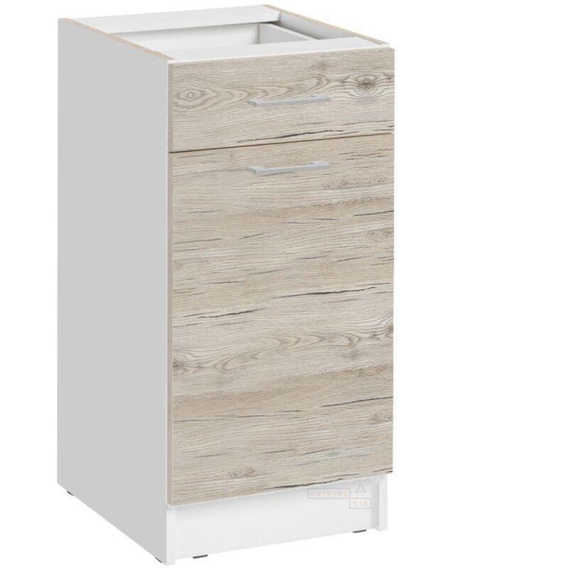 Endüstriyel Ahşap Mutfak Alt Dolabı Açık Kahverengi 40x82x46 cm - 100858