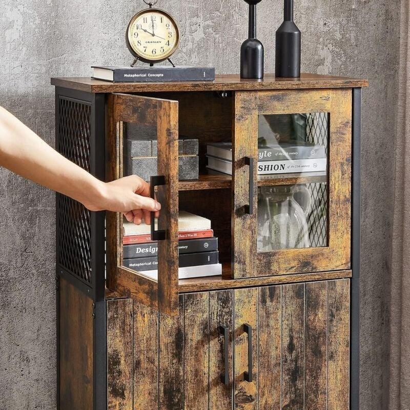 Endüstriyel Ahşap ve Metal Kahve Köşesi 60x30x108 cm - 100239