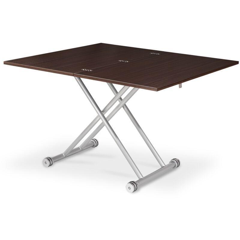 Endüstriyel ahşap yemek masası olan sehpa 100x114 cm - 101837