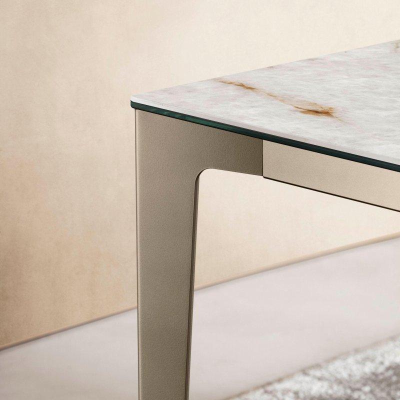 Endüstriyel Metal Çerçeveli Seramik Masa 140 cm - 89365