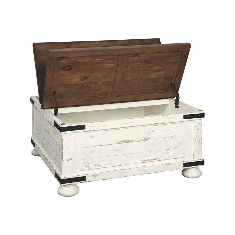 Etha Masif Endüstriyel Ahşap Kare Orta Sehpa 91x91 cm - 104911