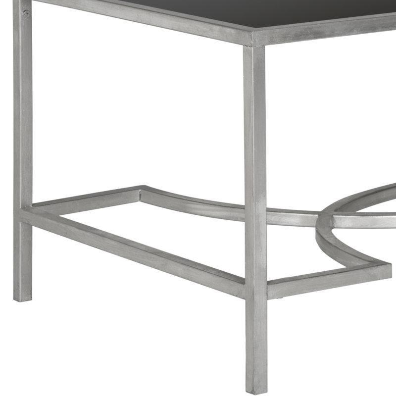 Ferforje Orta Sehpa Dikdörtgen Şeffaf Cam 122x58 cm - 104269