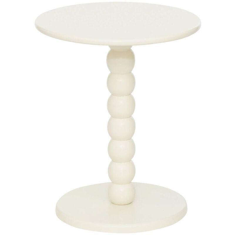 Fildişi MDF Mat Yuvarlak Mantar Yan Sehpa-38x38x47 cm - 112738 Fildişi MDF Mat Yuvarlak Mantar Yan Sehpa-38x38x47 cm - 112738