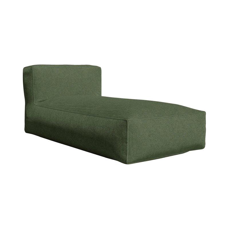Fitilli Kadife Yeşil Dinlenme Koltuğu-95x80x175 cm - 109937