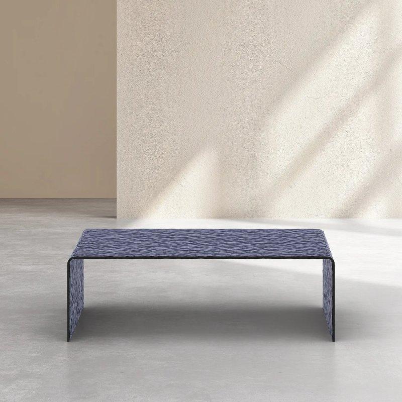 Füme Cam Orta Sehpa 110x55 cm Dikdörtgen - 103690