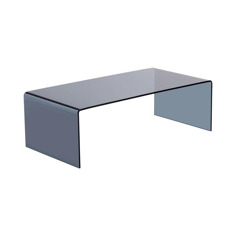 Füme Cam Orta Sehpa 110x55x35 cm - 102444