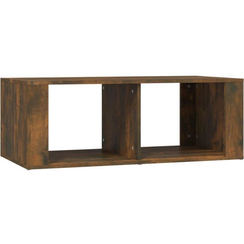 Füme Çevre Dostu Ahşap Orta Sehpa 100x50x36 cm - 102779