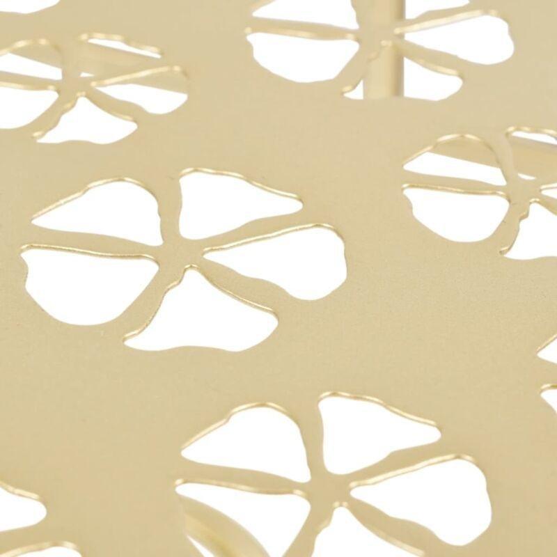 Gold Metal Vintage Demi Yuvarlak Yan Sehpa-72x36x74 cm - 111741