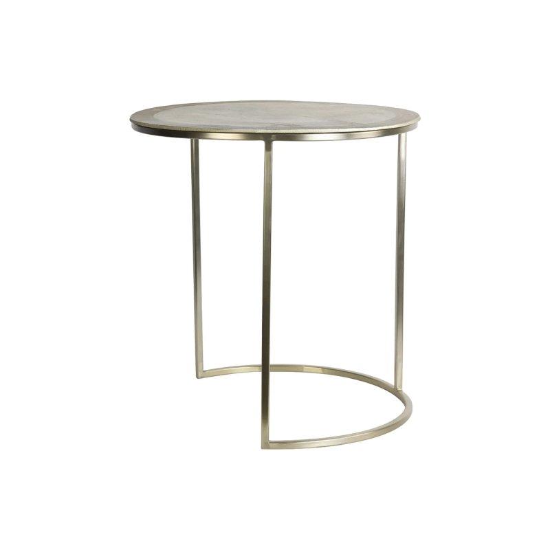 Gold Metal Yuvarlak Zigon Sehpa 50 cm - 2'li Set - 106240