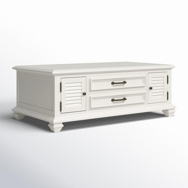 Granston Beyaz Kaldırmalı Akıllı Sehpa 48x26 cm - 101139