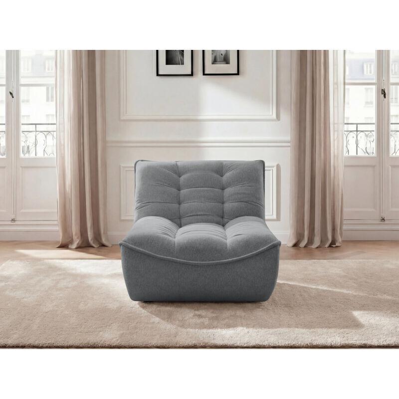 Gri 2 Kişilik Modern Dinlenme Koltuğu 156x112x82 cm - 109073