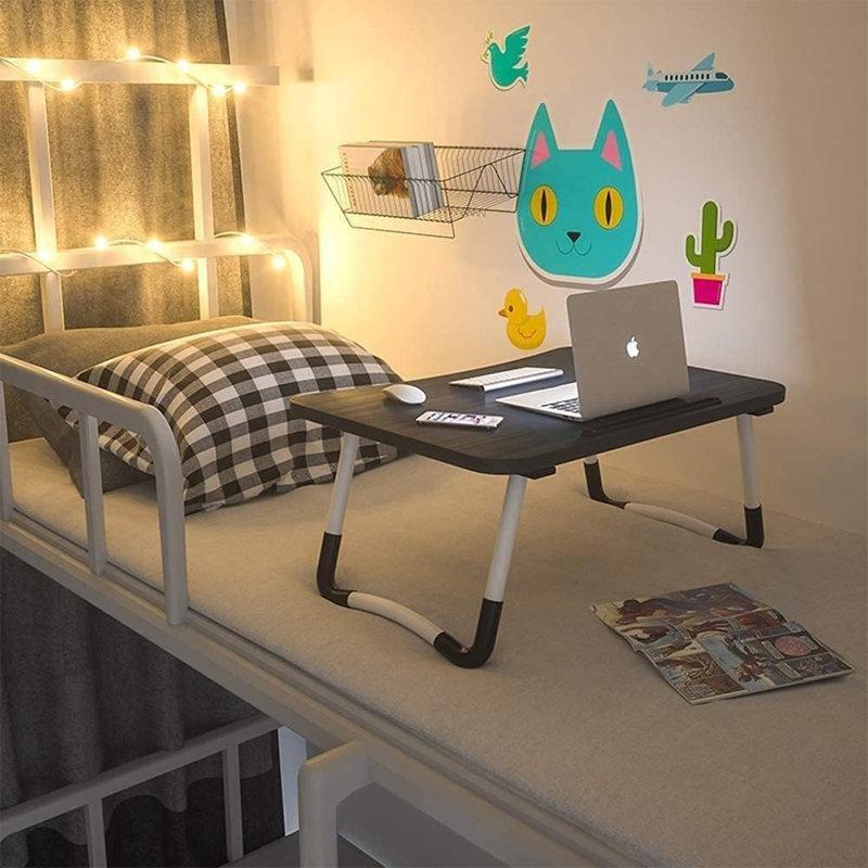 Gri Çelik Katlanır Ayaklı laptop sehpası-60x41x28 cm - 113259