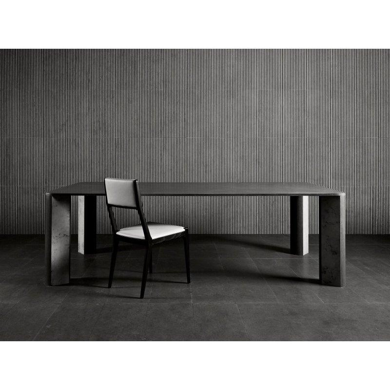 Gri Dikdörtgen Mermer Masa 260x120 cm - 92167