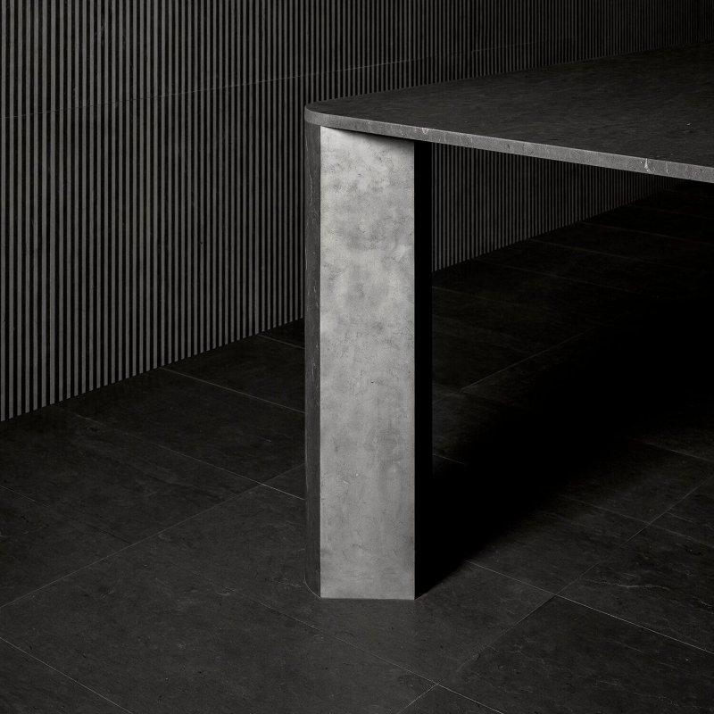 Gri Dikdörtgen Mermer Masa 260x120 cm - 92167