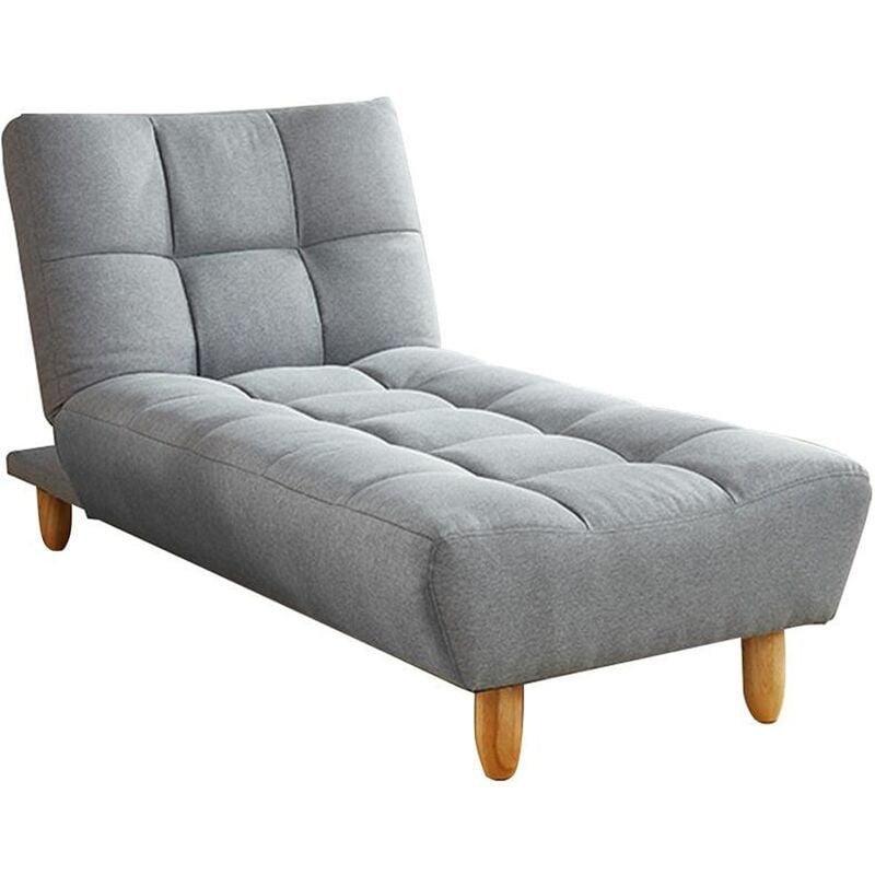 Gri Kumaş Clic Clac Tek Kişilik Dinlenme Koltuğu 84x165x87 cm - 109342