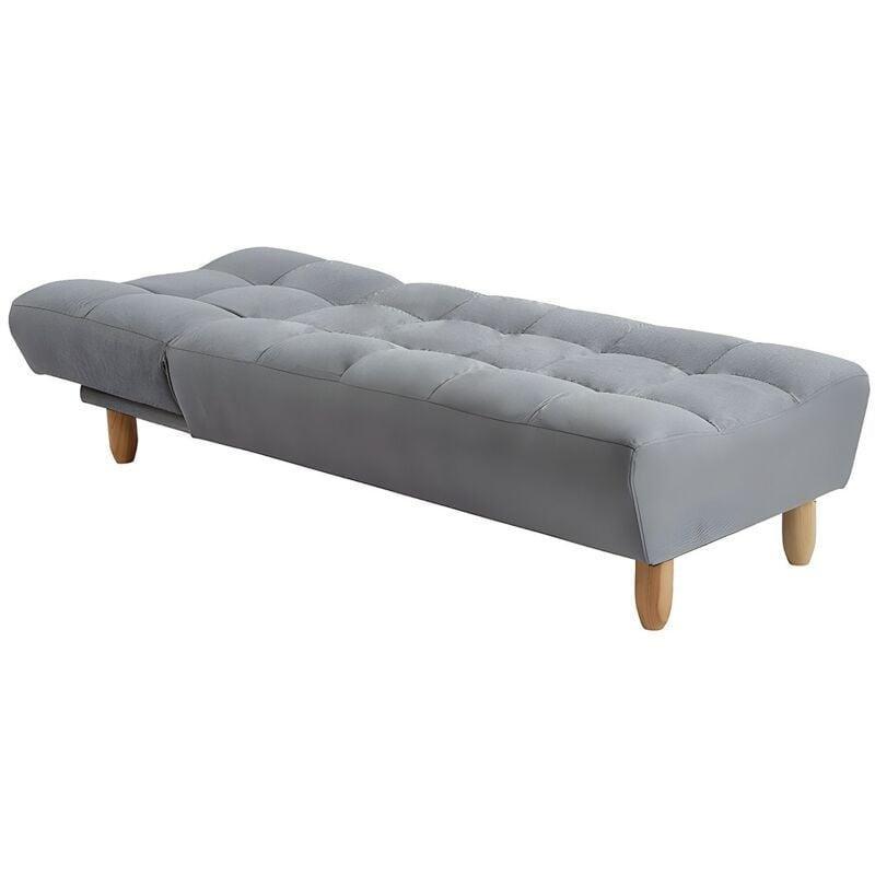 Gri Kumaş Clic Clac Tek Kişilik Dinlenme Koltuğu 84x165x87 cm - 109342