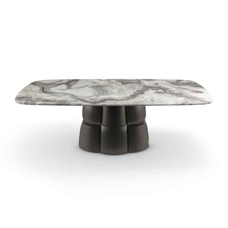 Gri Mermer Masa 220x110 cm Fıçı Formlu - 92071