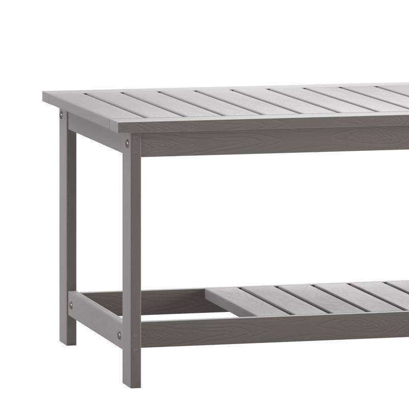 Gri Plastik Orta Sehpa 113x60x46 cm - 105796