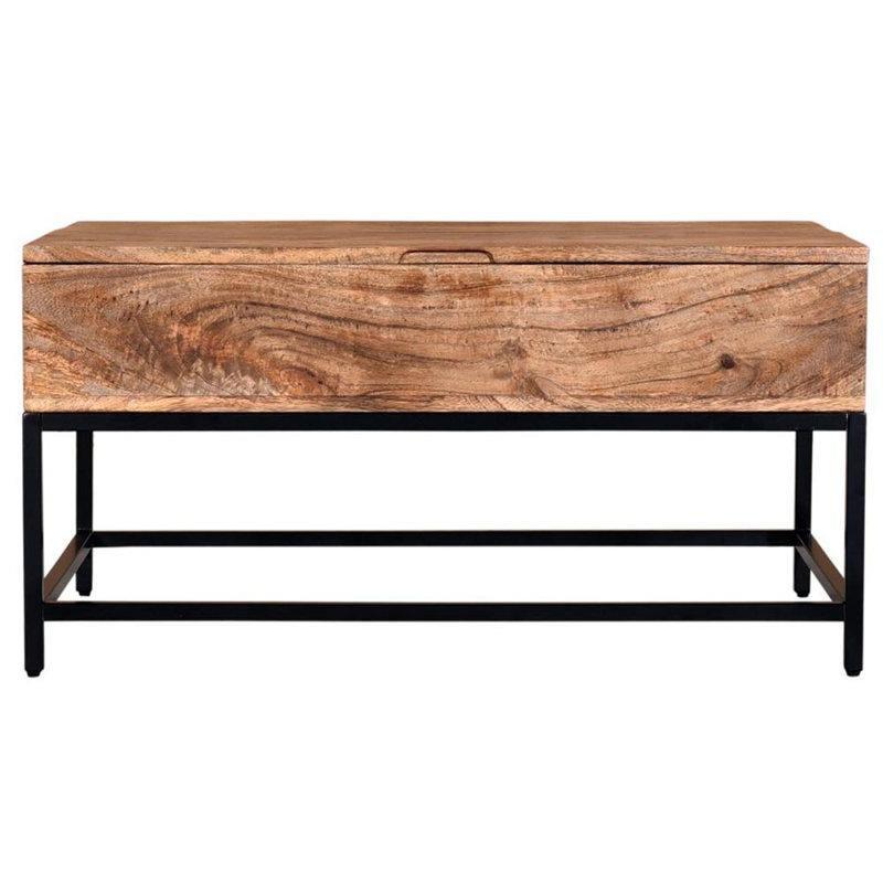 Haddon Masif Ahşap Üstü Ferforje Orta Sehpa 91 cm - 104281