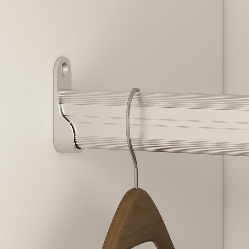 Hoschton Beyaz Gold Kulplu Gardrop 238 cm - 90994