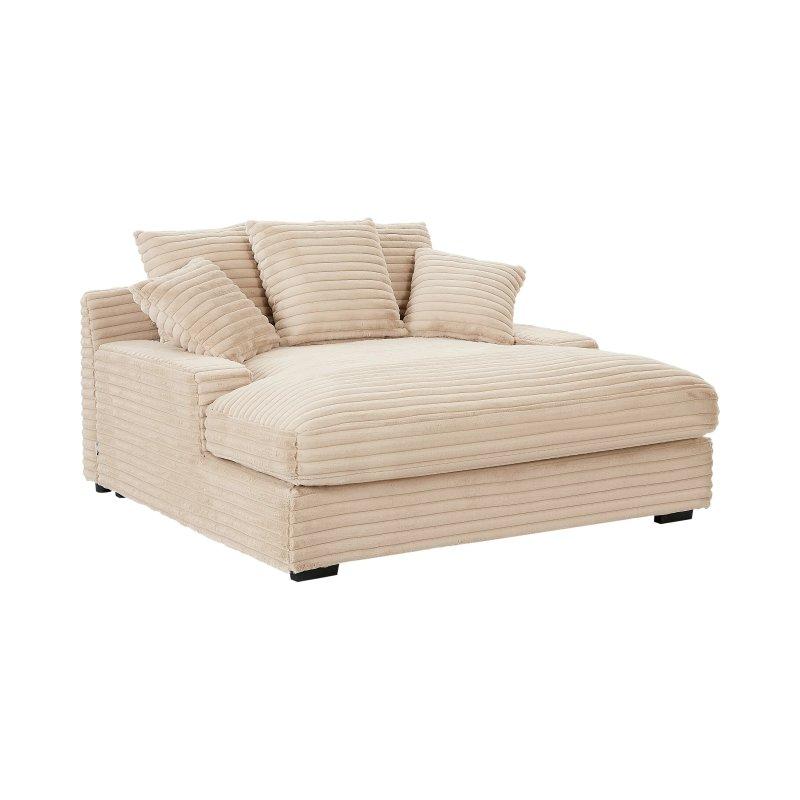Kadife Fitilli 2 Kişilik Dinlenme Koltuğu, Ek Minderli-163x168x95 cm - 109880