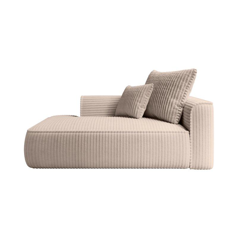 Kadife Fitilli Kumaş Kaplı Dinlenme Koltuğu Mavi-180x115x67 cm - 109898