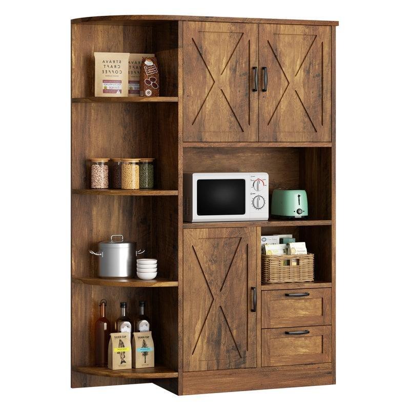 Kahverengi Ahşap Çok Amaçlı Dolap 154x104x35 cm - 92848