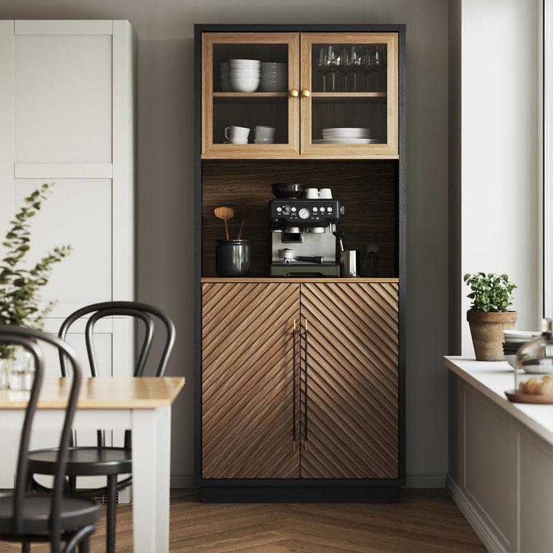 Kahverengi Ceviz Çok Amaçlı Dolap 175x77x40 cm - 92893