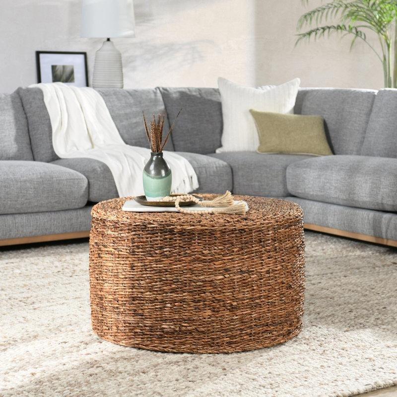 Kahverengi Hasır Renkli Orta Sehpa 81 cm - 105448