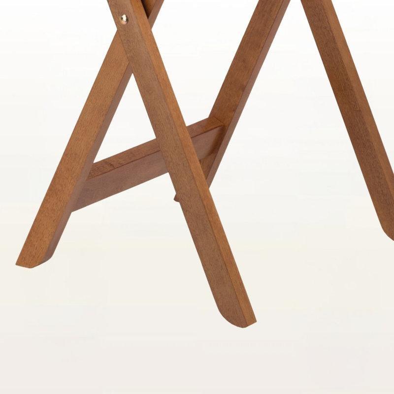 Kahverengi Masif Ahşap Çanta Zigon Sehpa 5'li Set 59 cm x 39 cm - 108787