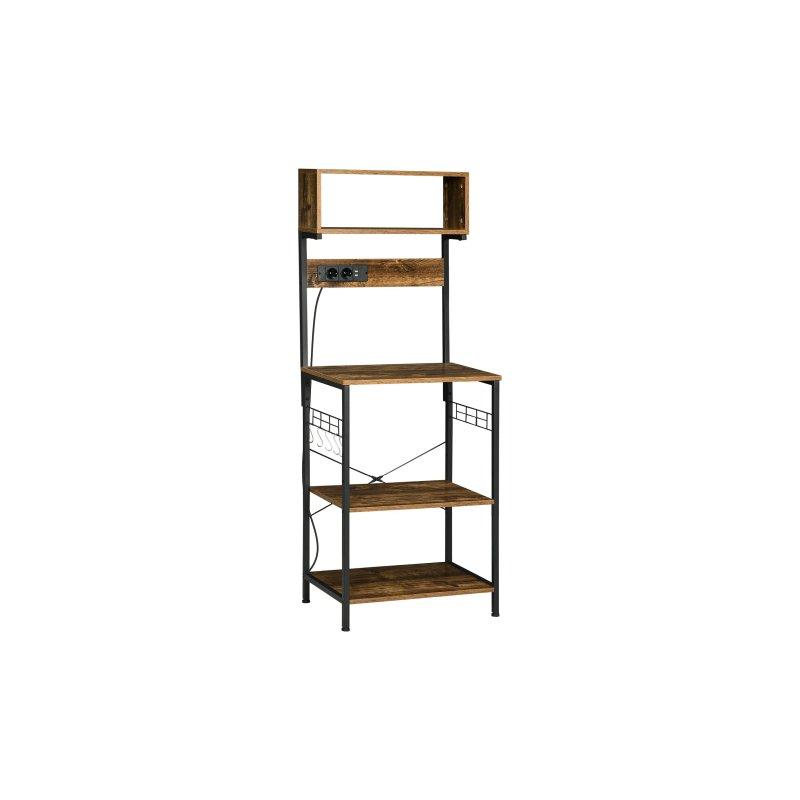 Kahverengi Metal Çok Amaçlı Dolap 60x42x153 cm - 92425