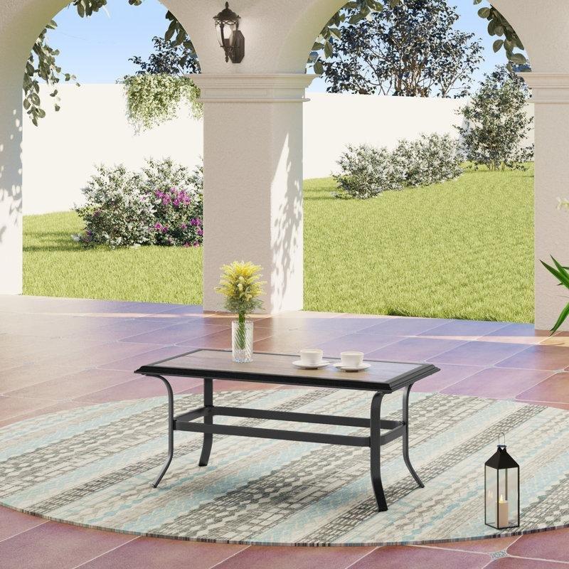 Kahverengi Plastik Orta Sehpa 108x58x48 cm - 105808