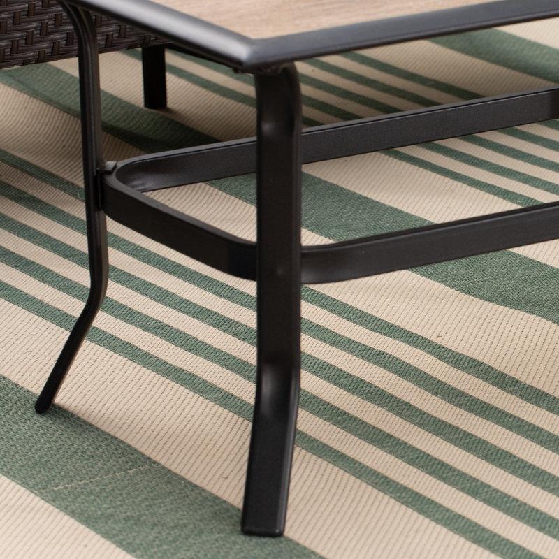 Kahverengi Plastik Orta Sehpa 108x58x48 cm - 105808
