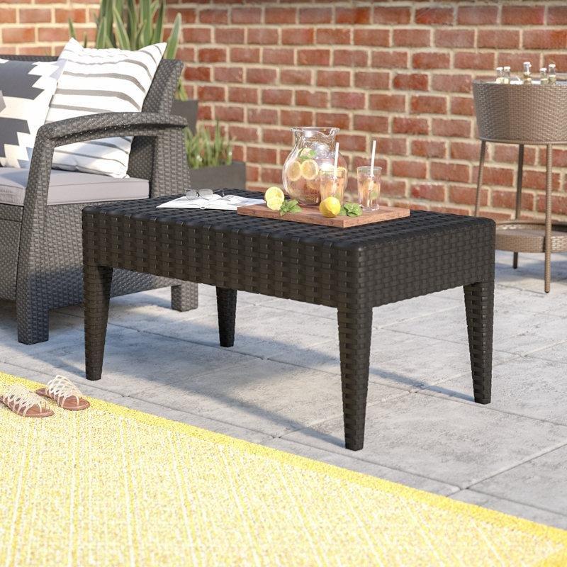 Kahverengi Plastik Orta Sehpa 91x53 cm - 105787