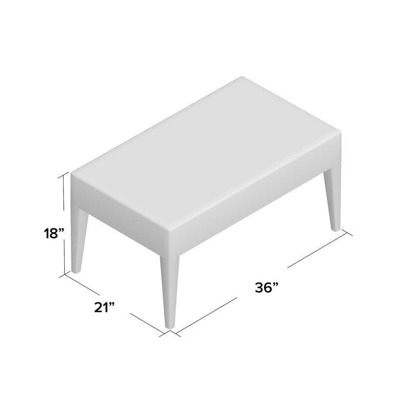 Kahverengi Plastik Orta Sehpa 91x53 cm - 105787
