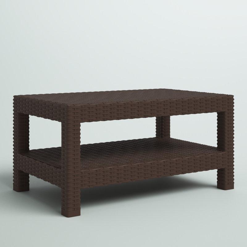 Kahverengi Plastik Orta Sehpa 91x57 cm - 105793