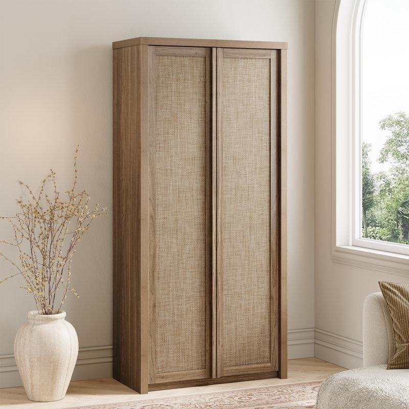 Kahverengi Rattan Çok Amaçlı Dolap 170x80x39 cm - 92971