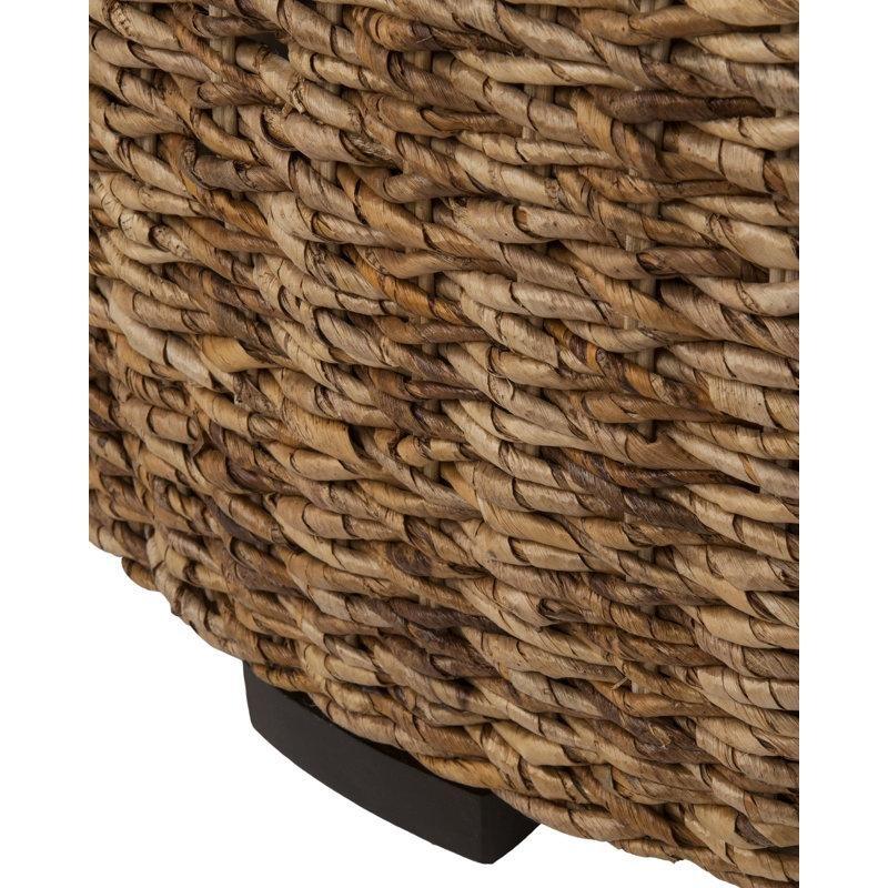 Kahverengi Rattan Orta Sehpa 87 cm Yuvarlak - 105442