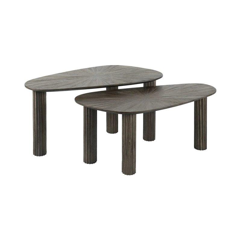 Kahverengi Tekli Zigon Sehpa 84x39x43 cm - 106630