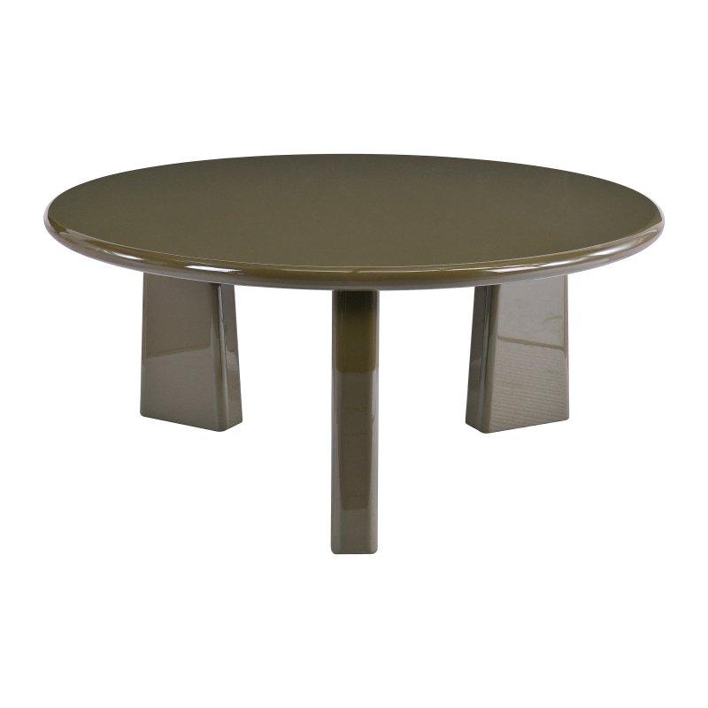 Kahverengi Yuvarlak Orta Sehpa Endüstriyel Ahşap 90x90 cm - 102621