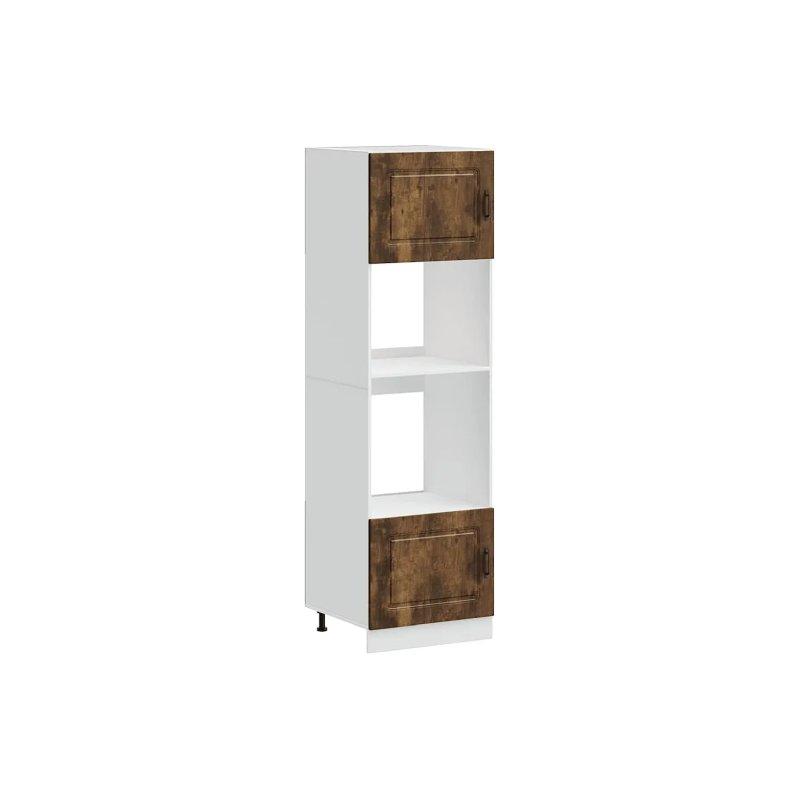 Kalmar Endüstriyel Ahşap Fırın Dolabı 60x57x207 cm Füme Meşe - 100593