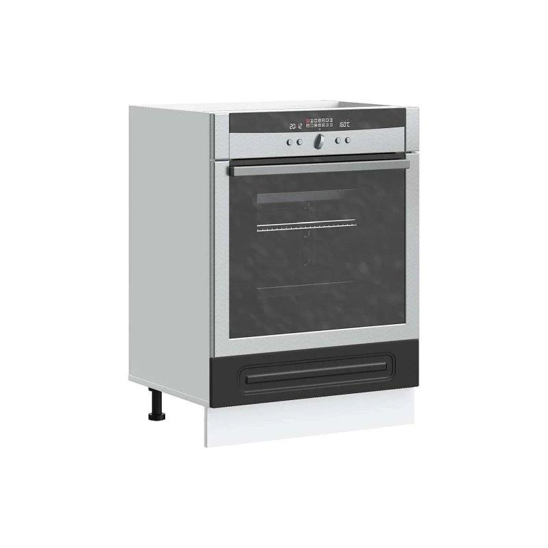 Kalmar Siyah Endüstriyel Ahşap Fırın Dolabı 60x46x82 cm - 100611