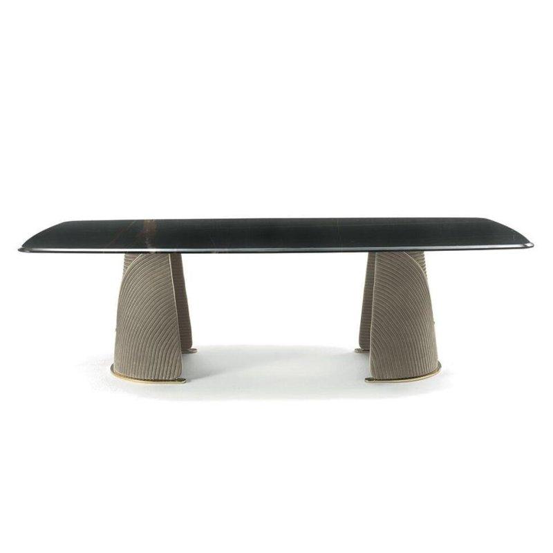 Konik Ayaklı Mermer Masa 220x100 cm - 91612 Konik Ayaklı Mermer Masa 220x100 cm - 91612