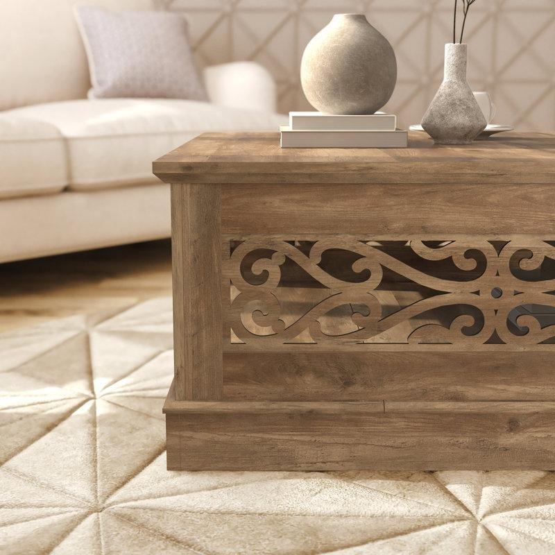 Korbin Endüstriyel Ahşap Kare Orta Sehpa Çekmeceli 88 cm - 104557