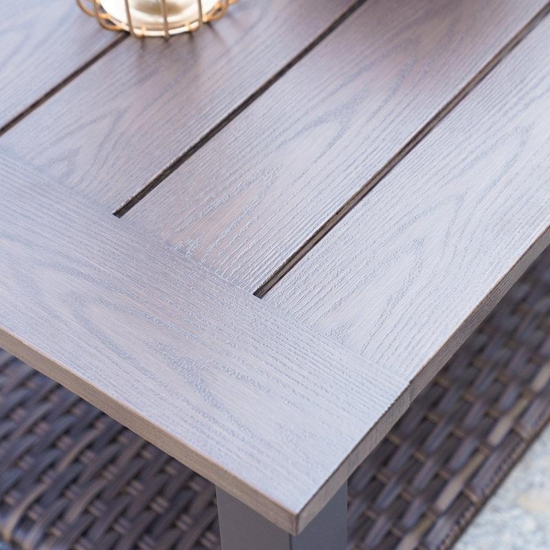 Koyu Kahverengi Metal Orta Sehpa 101 x 60 x 46 cm - 105805