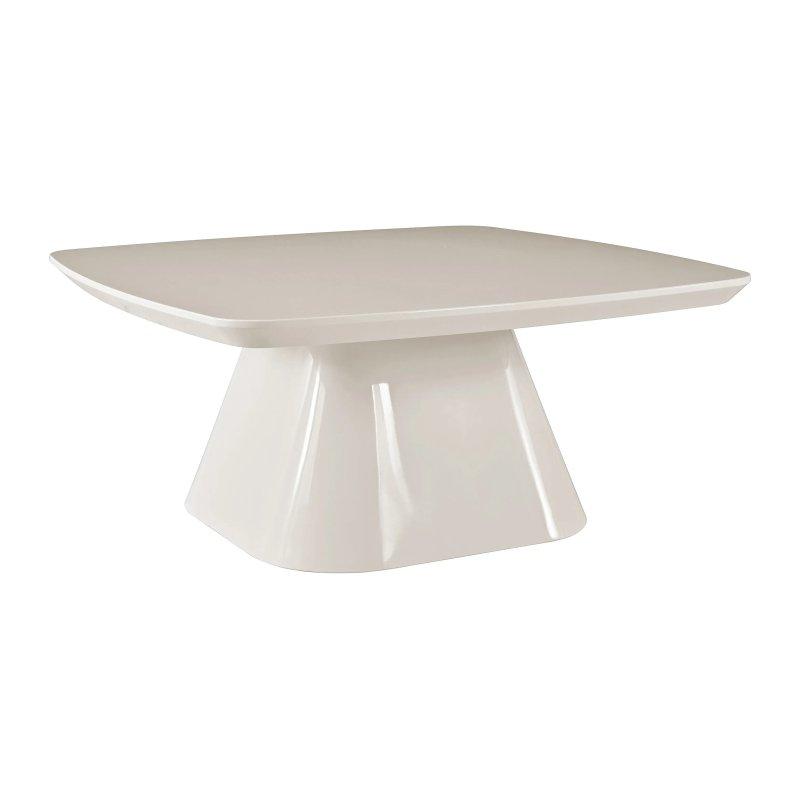 Krem Renkli MDF Orta Sehpa 90x90 cm - 102177