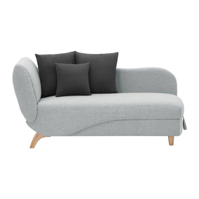 Kumaş Dinlenme Koltuğu, Açılır, Saklama Sandıklı, Açık Gri-160x81x80 cm - 110138