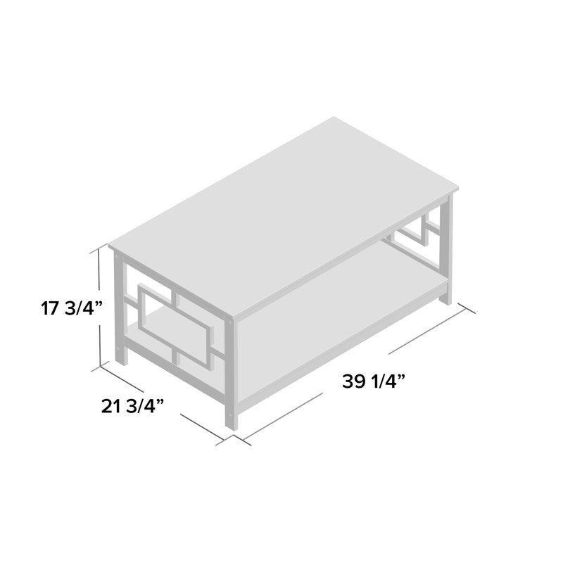 Lacivert Orta Sehpa Endüstriyel Ahşap 100x55 cm 2 Raflı - 104362