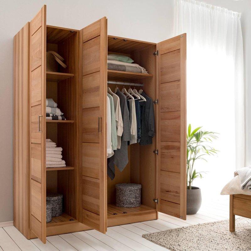 Landvetter Ceviz Rengi 3 Kapılı Gardrop 152x205x60 cm - 90622