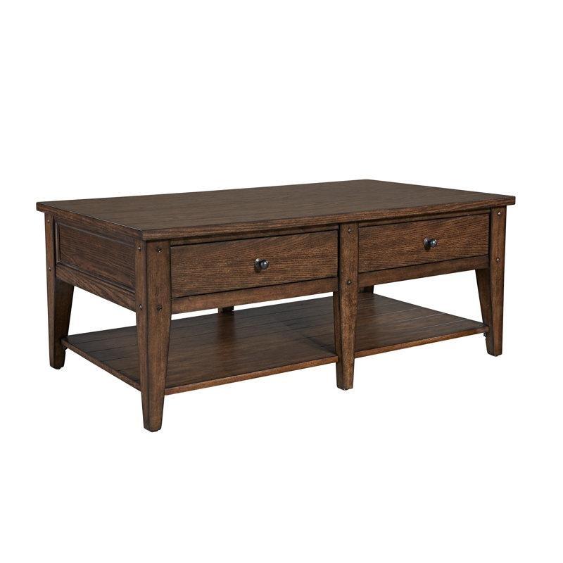 Laron Dikdörtgen Eskitme Orta Sehpa Açık Ceviz 48x27 cm - 104143